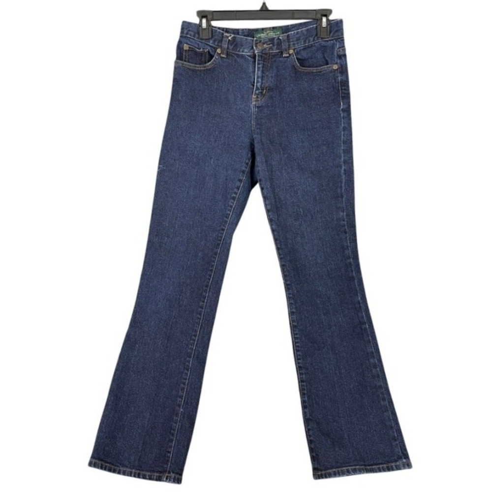 Lauren Ralph Lauren Jeans Co Bootcut Womens 2 Dark Wash Stretch Denim Casual